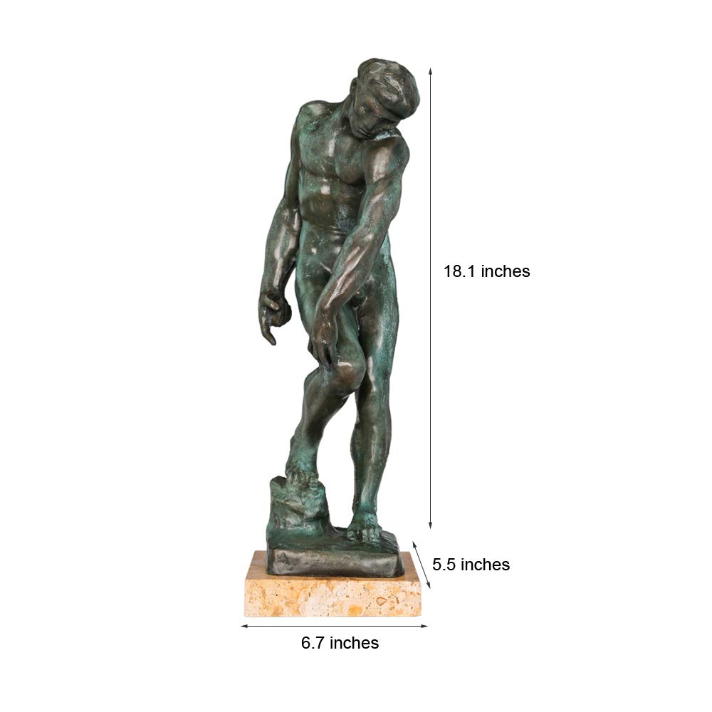Amazon.com: Adam Statue by Famous Rodin Bronze Replication